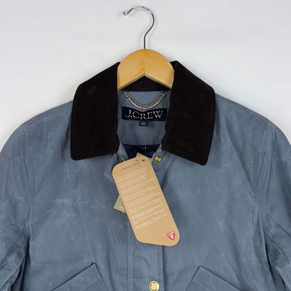J Crew Women's Short Barn Jacket English Ripstop Cotton XXS Coastal Blue - Picture 4 of 16